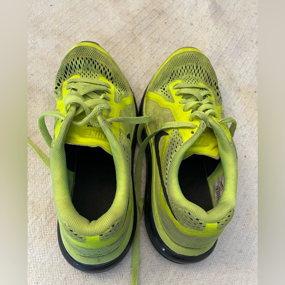 Nike Air Max kids shoes. Size 5.5Y bright yellow